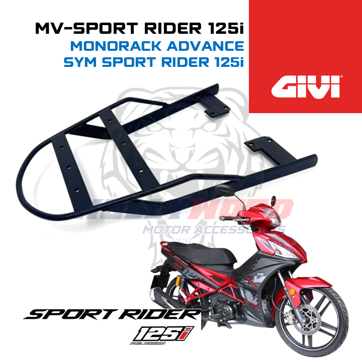 GIVI MARTRACK SYM SPORT RIDER 125 + กล่อง GIVI TANKER ABS TOP BOX