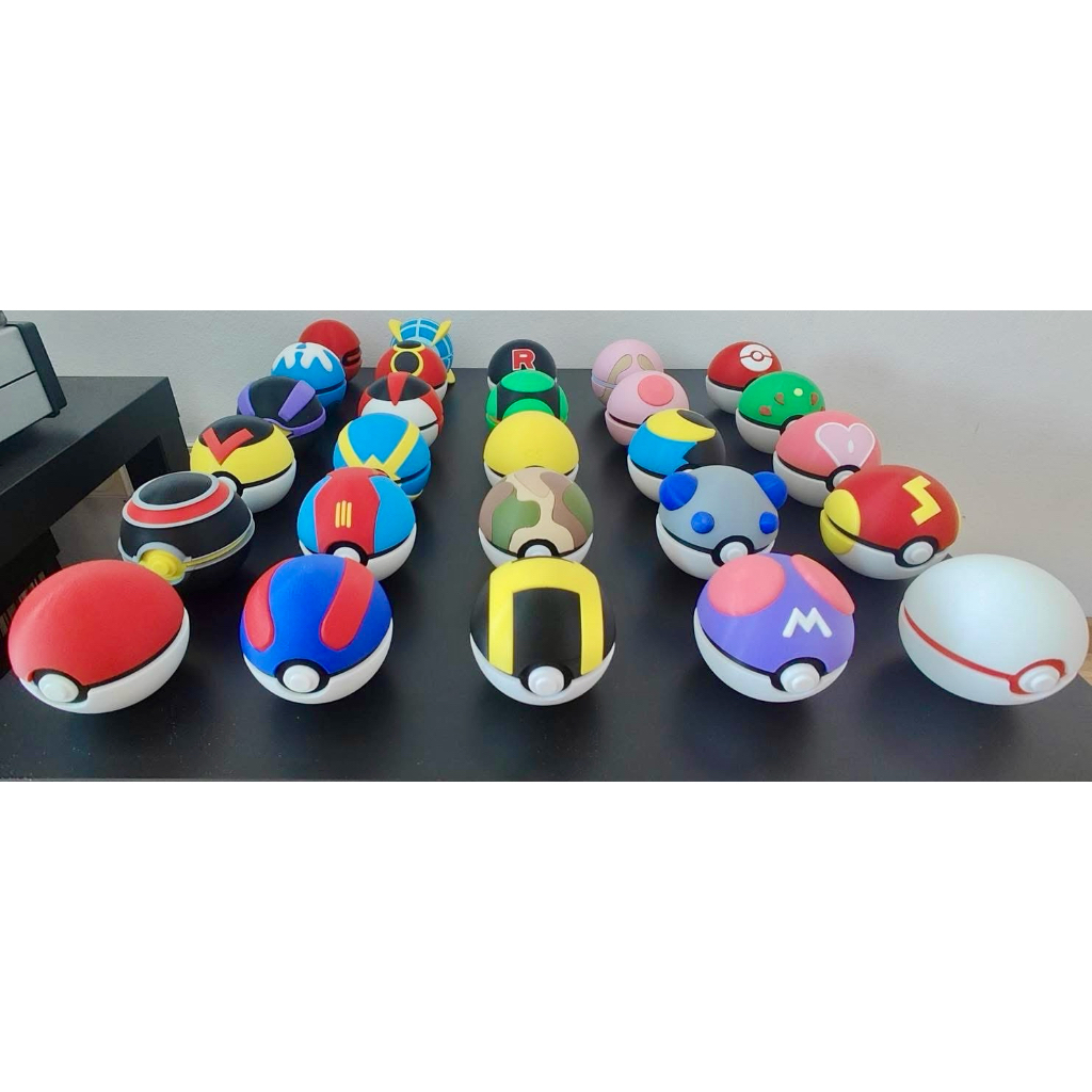 Pokemon Ball 7 ซม.DIY ประกอบของเล่น Pokeball GreatBall MasterBall ชุดสําหรับสะสมของเล่น DIY