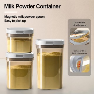 🔥【Kedap Udara】Bekas Susu Bayi BPA Free | Milk Powder Container + Senduk Magnet ✅ Airtight & Kering | 奶粉盒