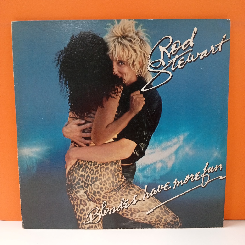 RR22-26 LP TERPAKAI [ ROD STEWART - BLONDES HAVE MORE FUN ] LP มือสอง < G >