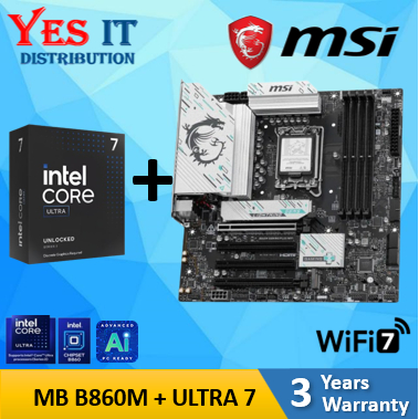 MSI B860M GAMING PULS WIFI(LGA1851/D5/WIFI7)+Intel Ultra5 225/225F/235/245K/245KF / Ultra7 265/265F/