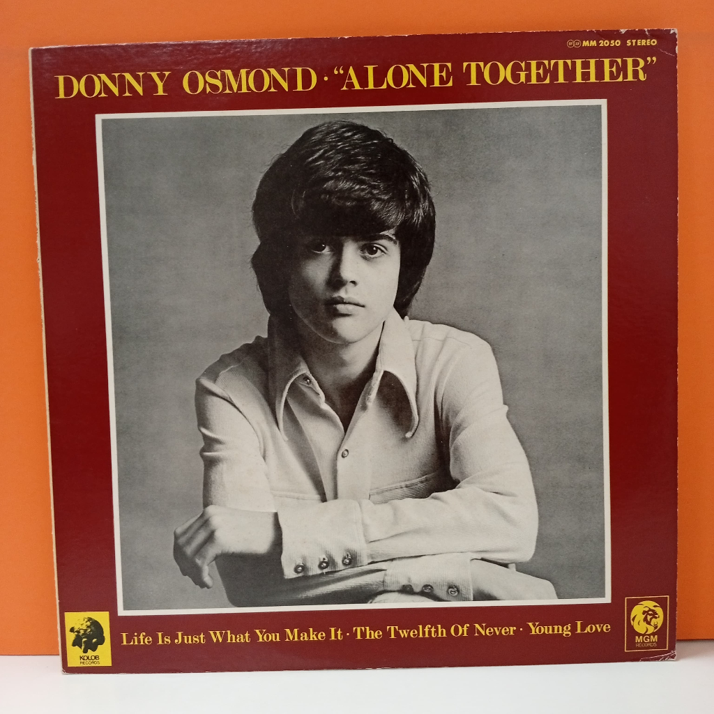 RR29-44 LP TERPAKAI [ DONNY OSMOND - ALONE TOGETHER ] LP มือสอง < G >