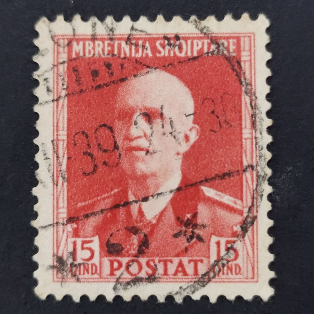 1939 แสตมป์ Albania-Unique Used Stamp-King Victor Emmanuel III