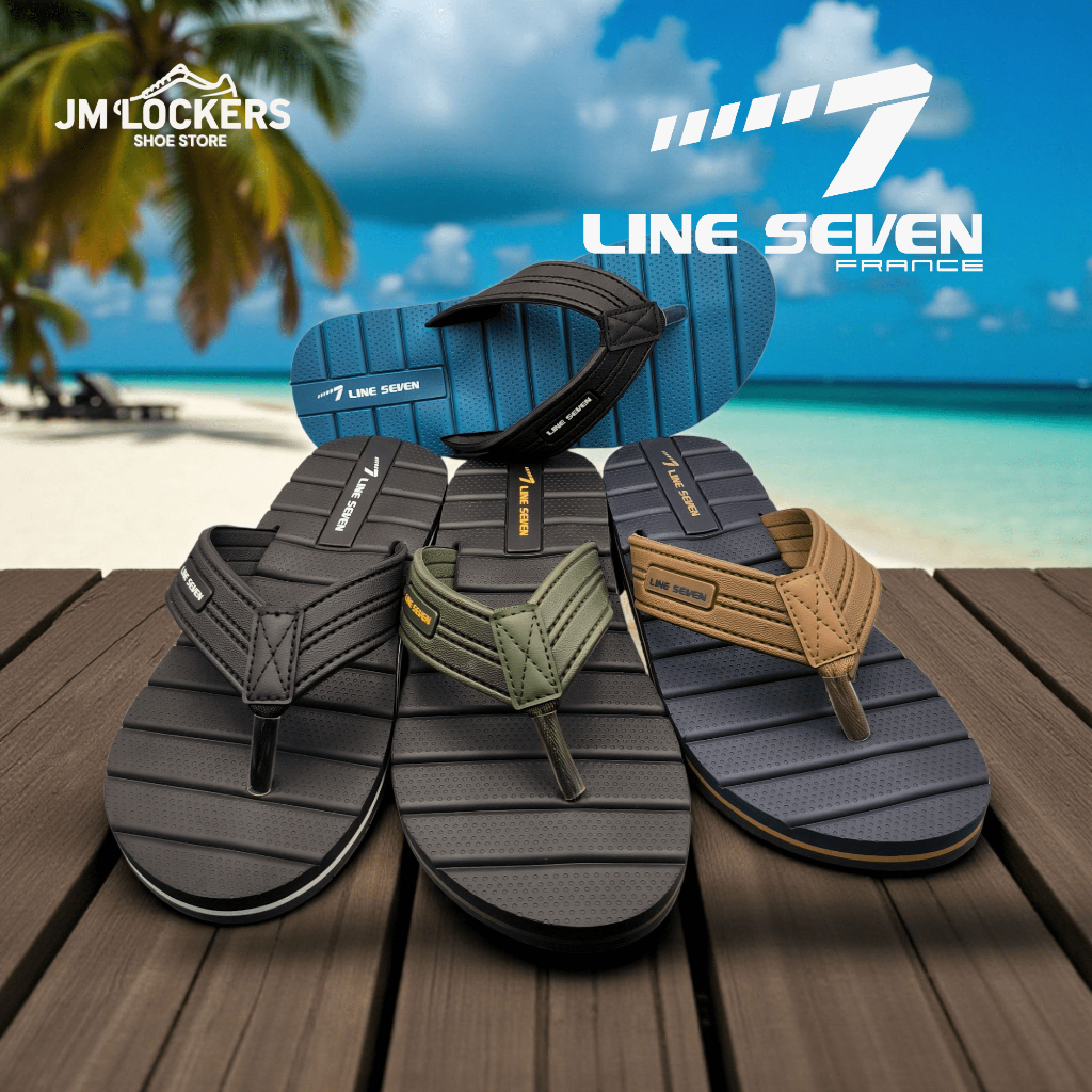 LINE 7 Selipar Lelaki/Sandal Lelaki/รองเท้าแตะผู้ชาย/รองเท้าแตะผู้ชาย E-5002
