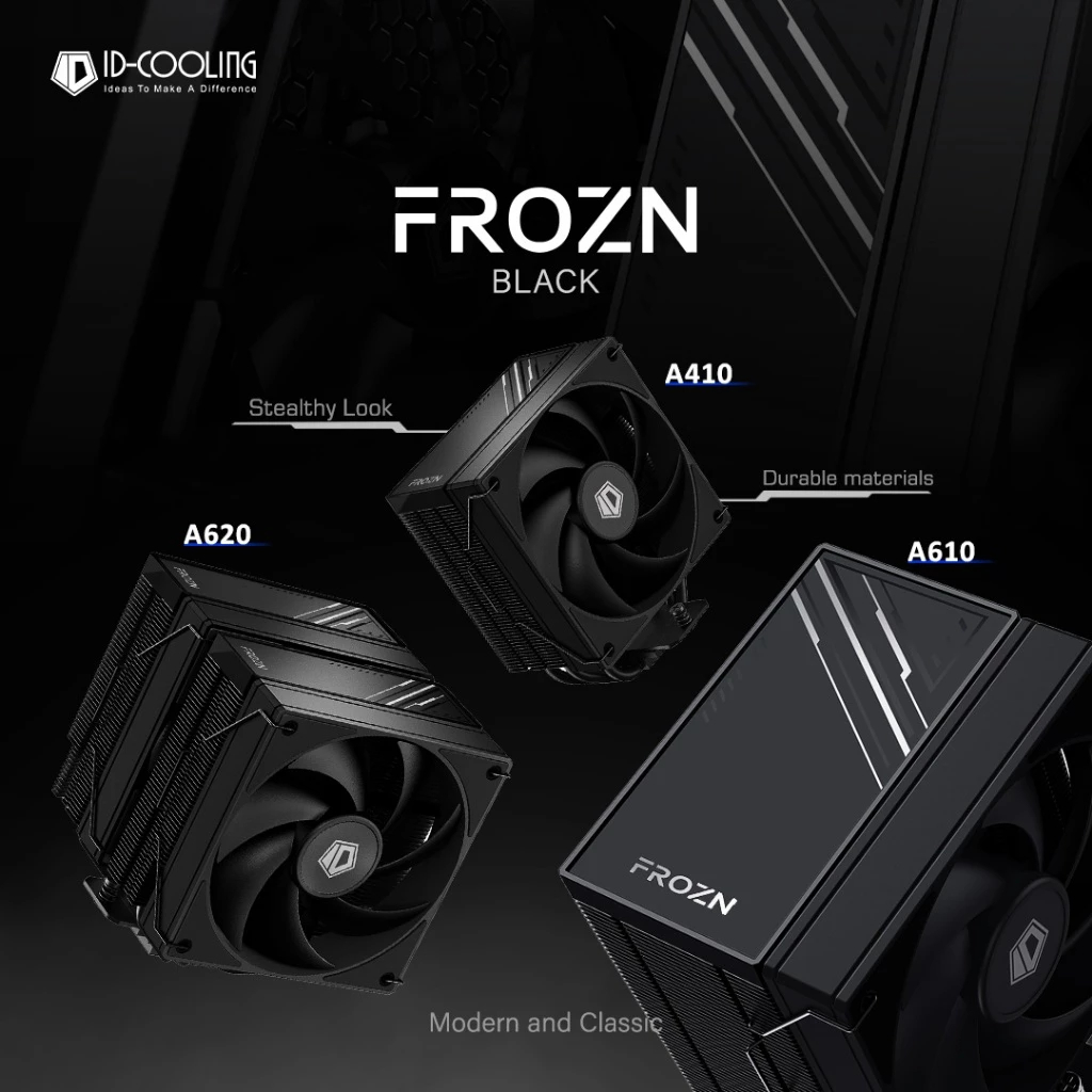 ID-COOLING FROZN [ BLACK/ BLACK ARGB/ WHITE ARGB ] Series [ A410 / A610 / A620 / A720 ] CPU Air Cool