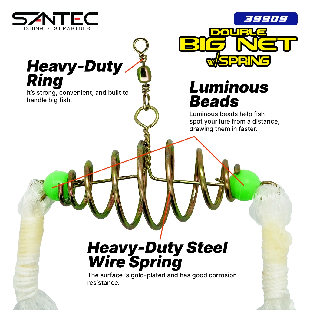 SANTEC - ตาข่ายใหญ่พร้อม SPRING / รูปที่ 4
