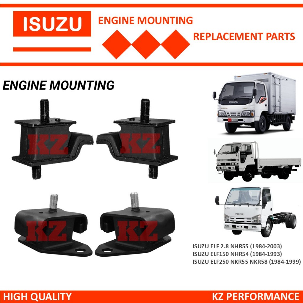 ISUZU HICOM NHR NPR NPR81 NPR75 NQR75 NPR71 NLR77 NLR85 เกียร์ยึดเครื่องยนต์กล่องเกียร์