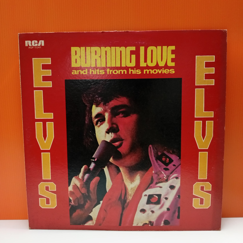 RR37-7 LP TERPAKAI [ ELVIS PRESLEY -BURNING LOVE และ HITS จาก HIS MOVIES ] LP มือสอง < G >