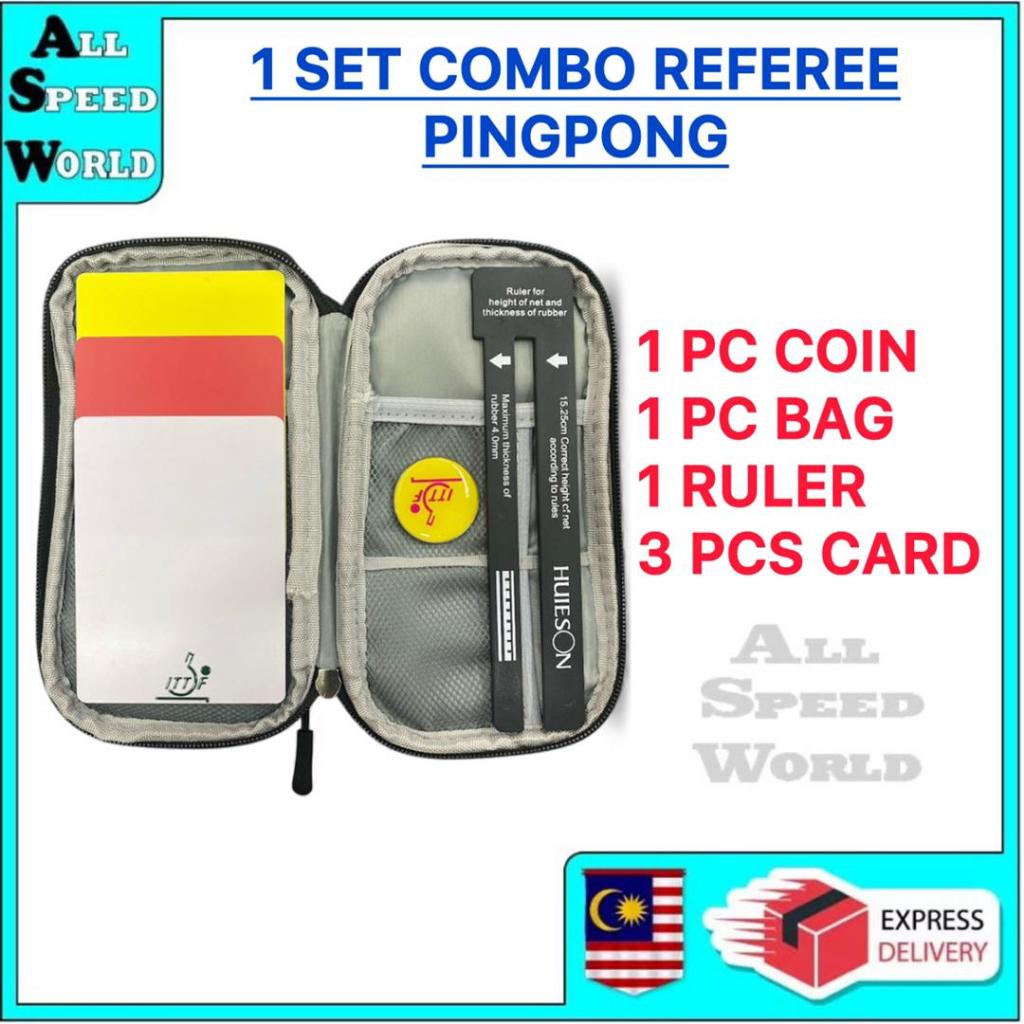 1 ชุด KAD PEN边GAED PINGPONG /TABLE TENNIS GAMES UMPIRE TOOL KIT / การ์ดสีขาว /UMPIRE COIN / เกมกระดา