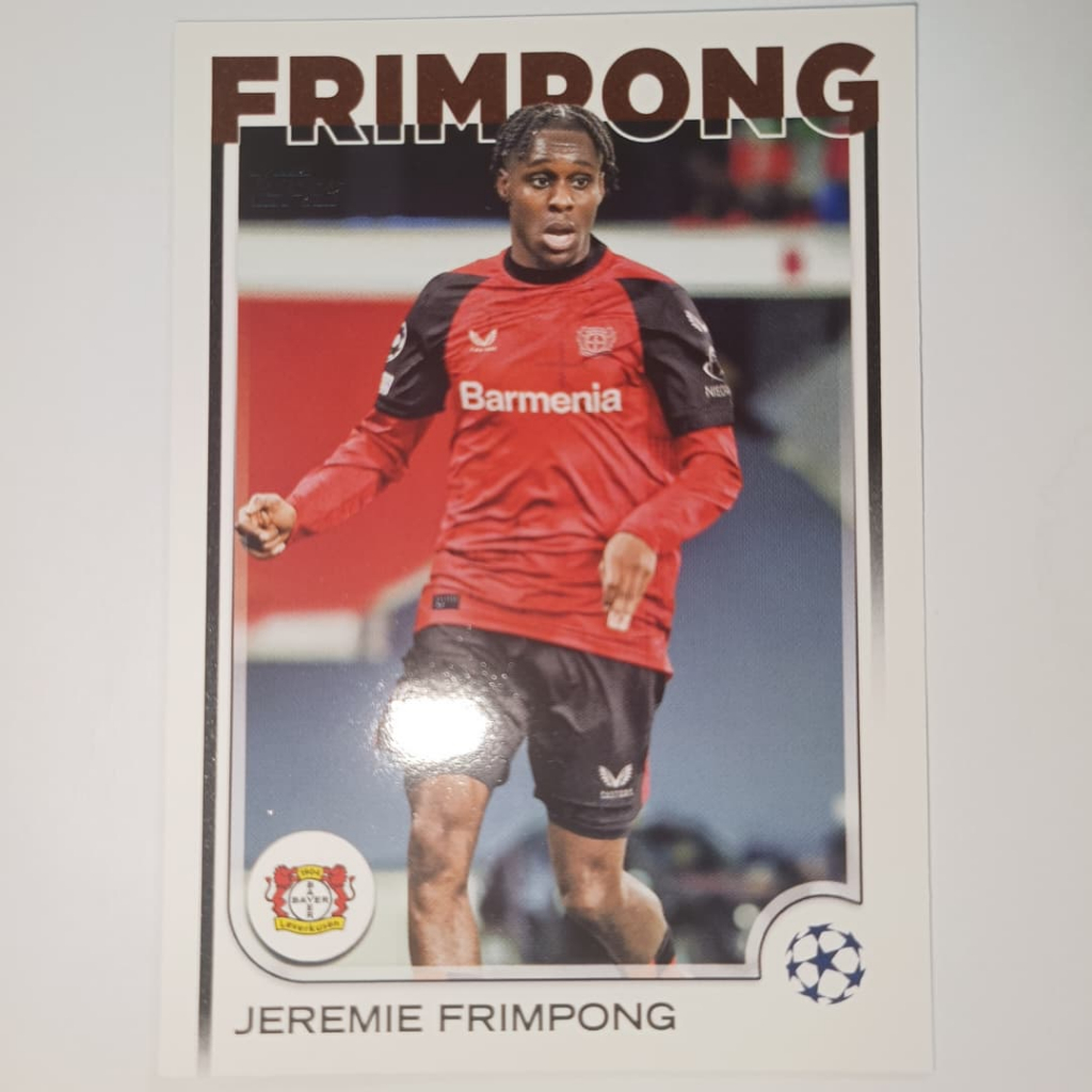 Topps UCC Flagship 2025 Bayer 04 การ์ดฟุตบอล Leverkusen - Jeremie Frimpong และอื่นๆ