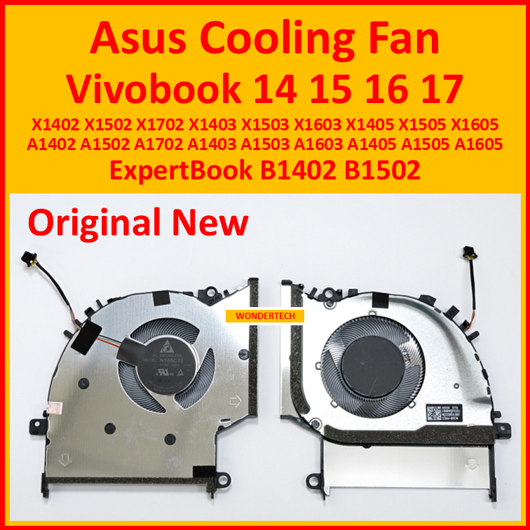 Asus Vivobook X1402 X1502 พัดลมระบายความร้อน CPU A1402 A1502 A1702 A1403 A1503 A1603 A1405 A1505 A16