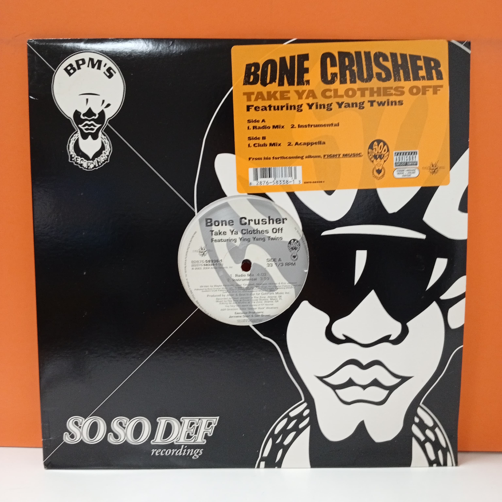 RR48-48 LP TERPAKAI [ BONE CRUSHER - TAKE YA CLOTHES OFF ] LP มือสอง < G >