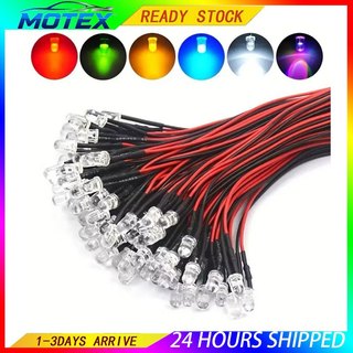 10PCS 3MM LED 12V Pre-wired With Fixed Bracket Cable Bulb LED Light Emitting Diode Mini LED Single Bulb Light