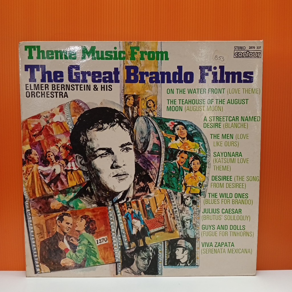 RR52-39 LP TERPAKAI [ ELMER BERNSTEIN & HIS ORCHESTRA - THEME MUSIC FROM BRANDO FILMS ] USED LP < NM