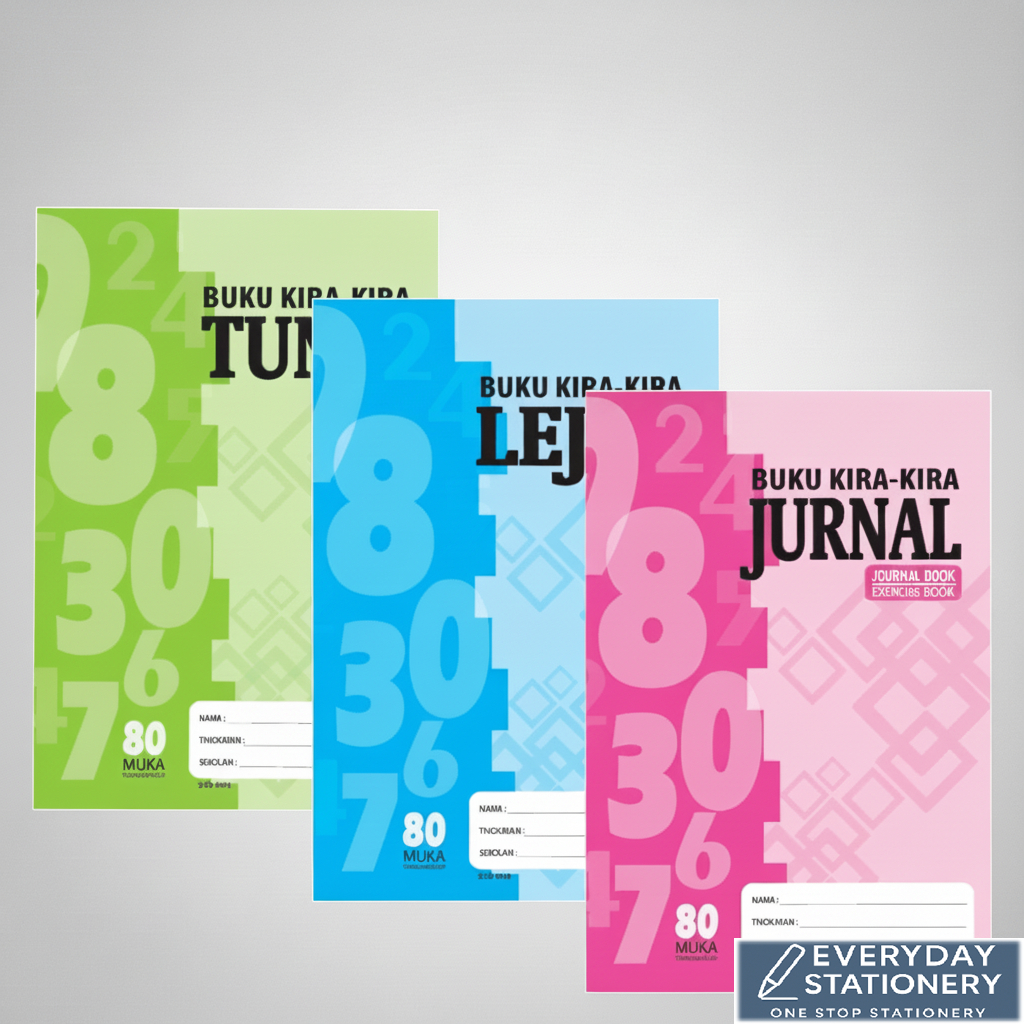 UNI Account Book Cash / Ledger / Journal Book 80 หน้า Buku Account
