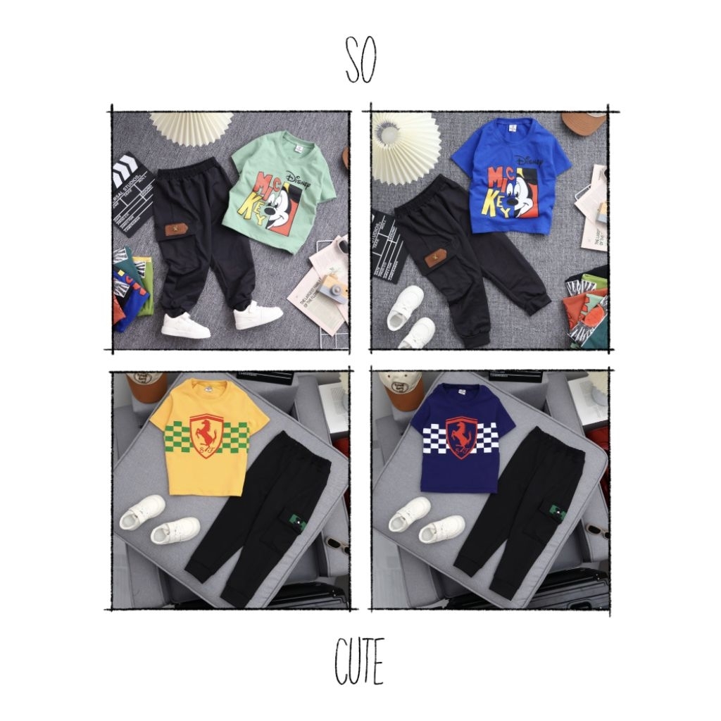 ใหม่ SET JALAN T€DD¥ K!DS 2/3Y-12Y KAIN PREMIUM