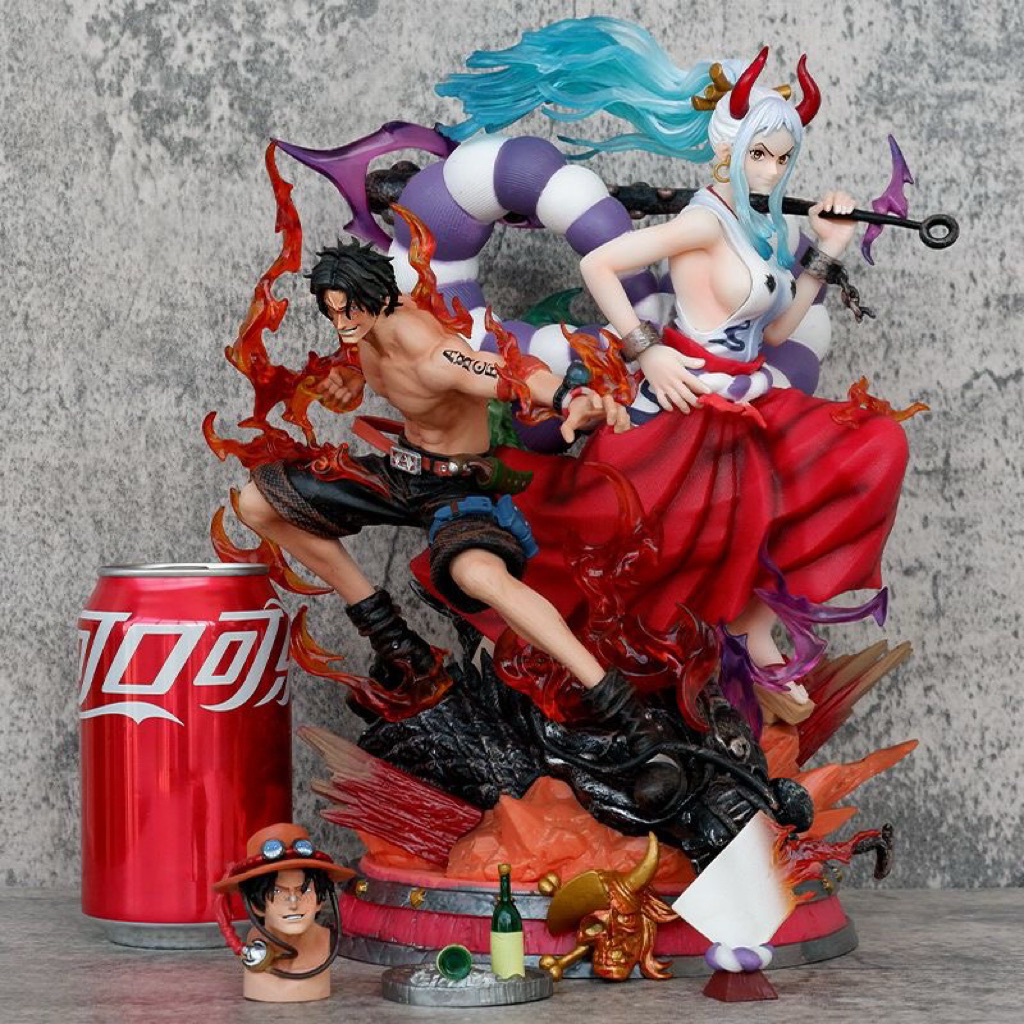 เรือ Johor One Piece อะนิเมะ Action Figure LX Studio Ace และ Yamato