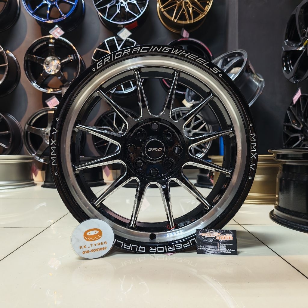 [1PC] ขอบสปอร์ตใหม่ 17 นิ้ว GRID MMX V 17X7.5JJ ET42 8H100/114.3 BM