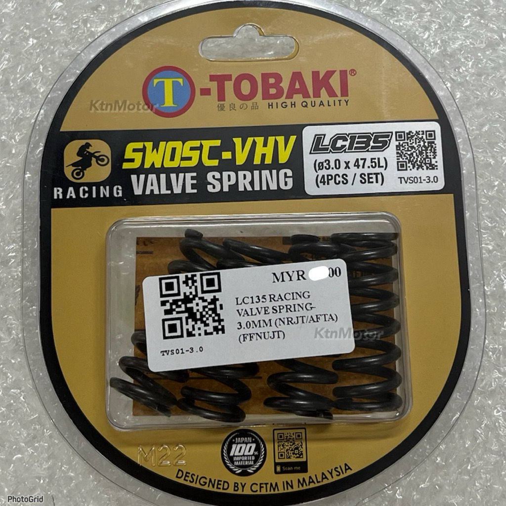 TOBAKI LC135 วาล์ว SPRING RACING 135LC SPRING BAR
