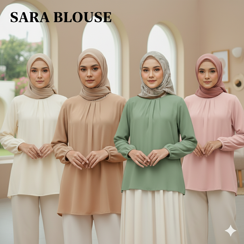 BLOUSE SARA FANCY / MUSLIMAH FASHION