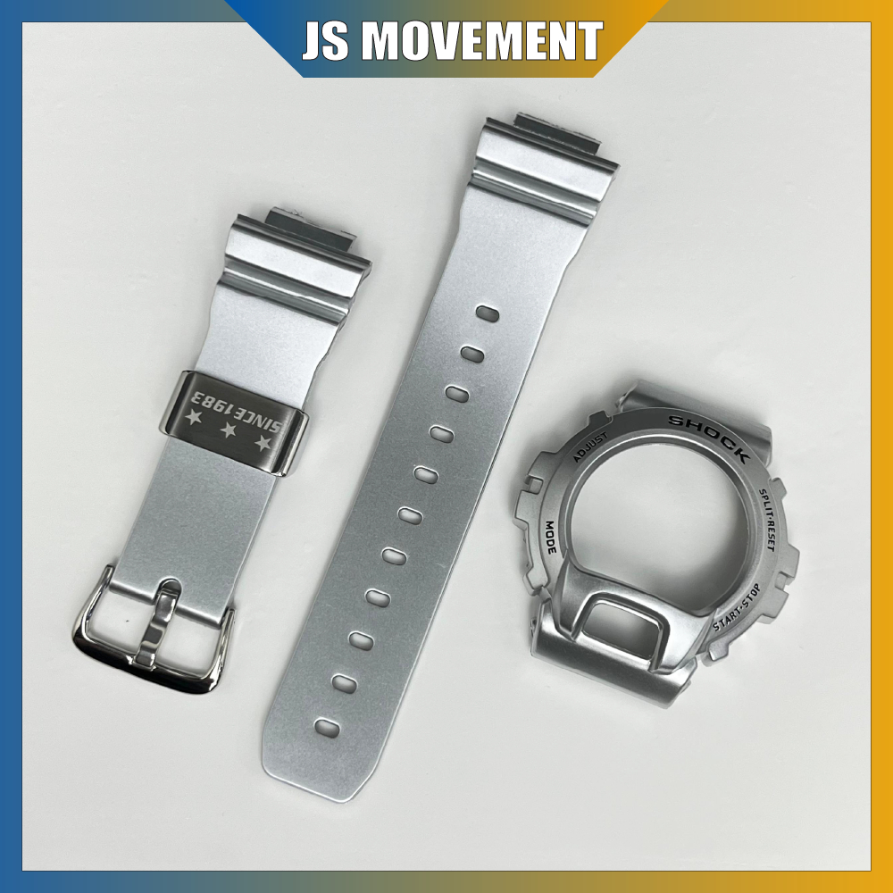 Dw6900 Bnb Dw6900 Bnb Tali Jam Dw6900 Silvercoin Bnb Dw6900 Strap Lelaki Custom Replacement for lela