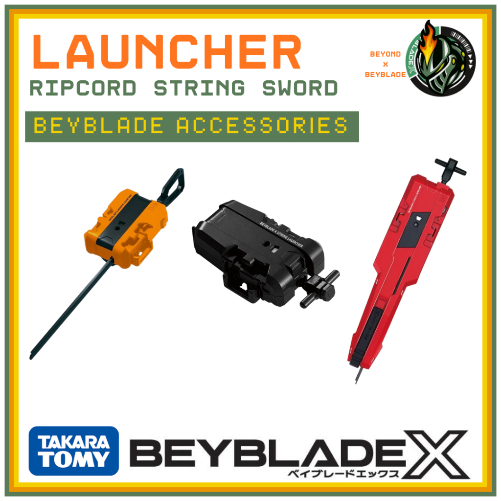 Takara Tomy Beyblade X Launcher Ripcord Launcher String ดาบ Launcher