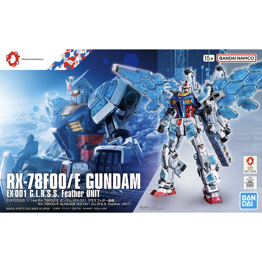 1/144 RX-78F00E GUNDAM (หน่วยแก้ว)