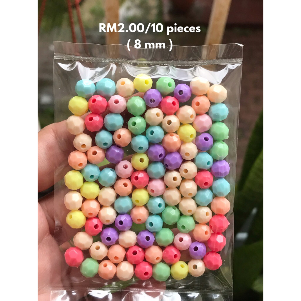 RM2.00/100 kyping : 8mm-006 - Manik - Bead - 8 mm