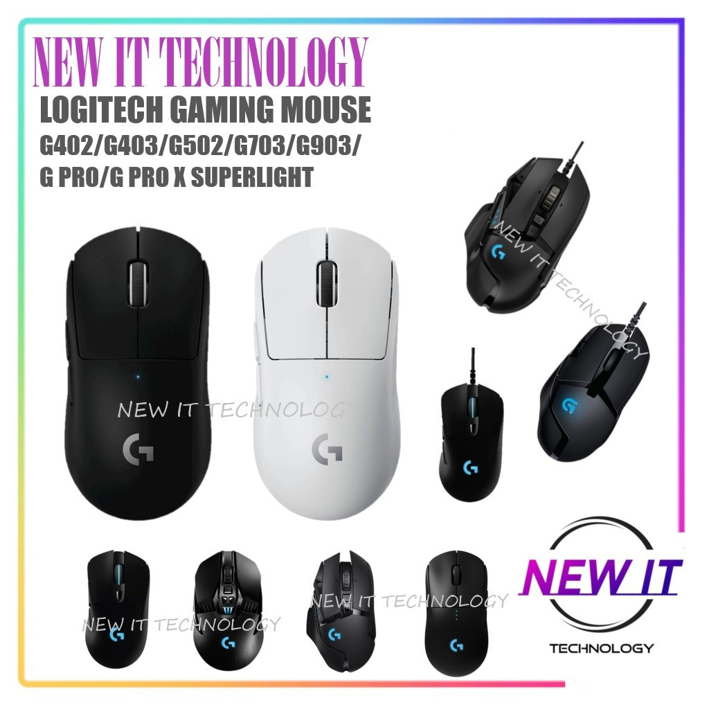 LOGITECH G304|G402 HYPERION FURY|จี502|G604|G703 LIGHTSPEED|G903|G PRO ไร้สาย|เมาส์เล่นเกม G PRO X S