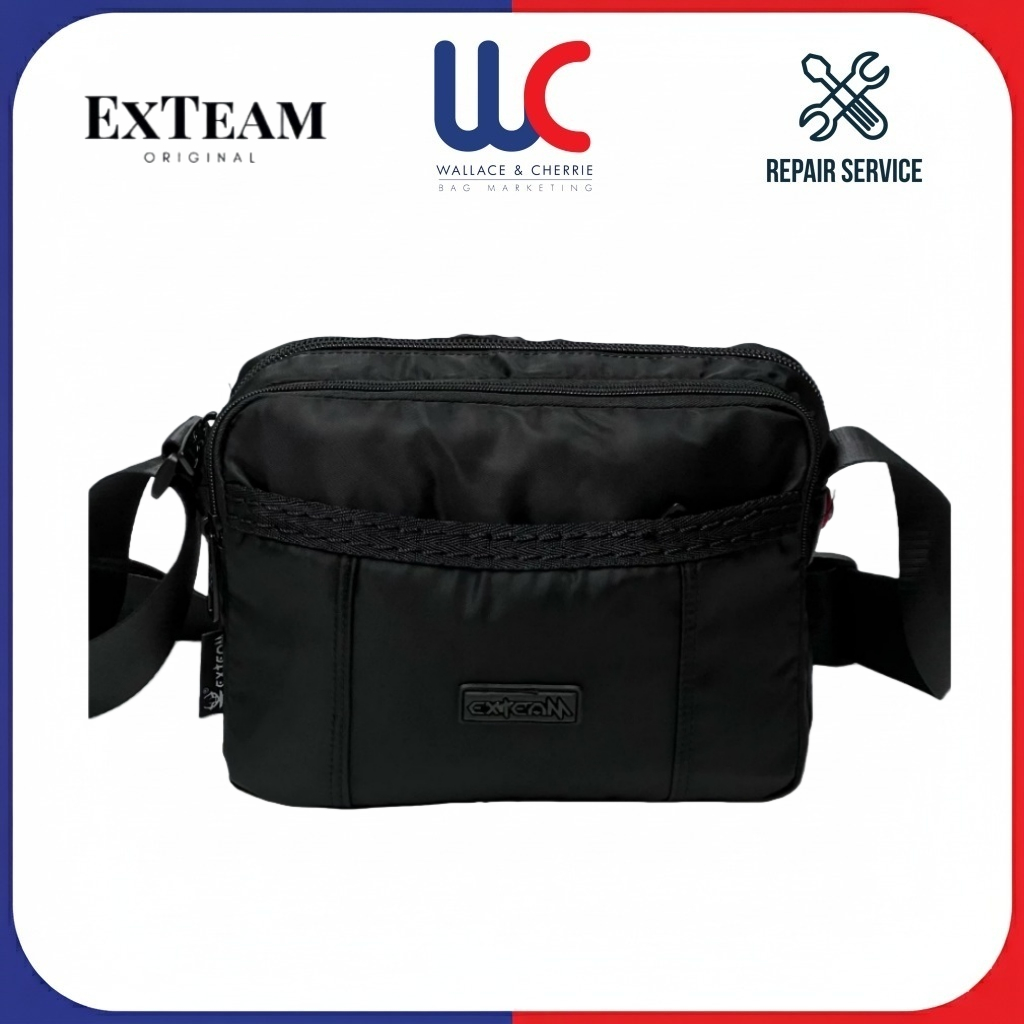 EXTEAM ไนลอนนุ่มกันน้ํา Travel Shopping Crossbody Bag Sling Bag Beg Sandang Unisex 3-S333EX
