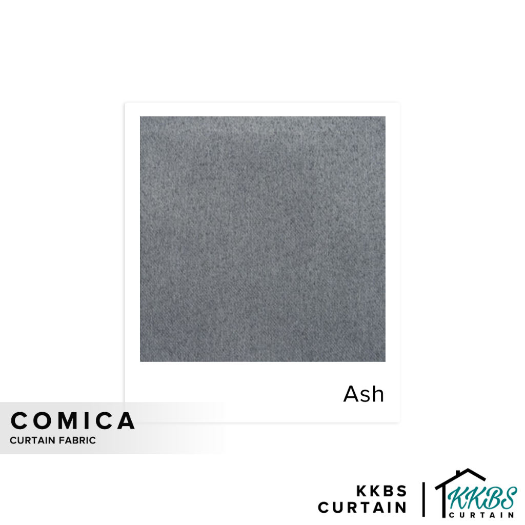KKBS CURTAIN Comica Fabric Cut by Meter - Ash (126")