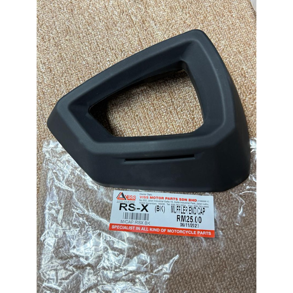 HONDA RSX RS RSX150 MUFFLER END CAP EXHAUST END CAP COVER EKZOS CAP (สีดํา)