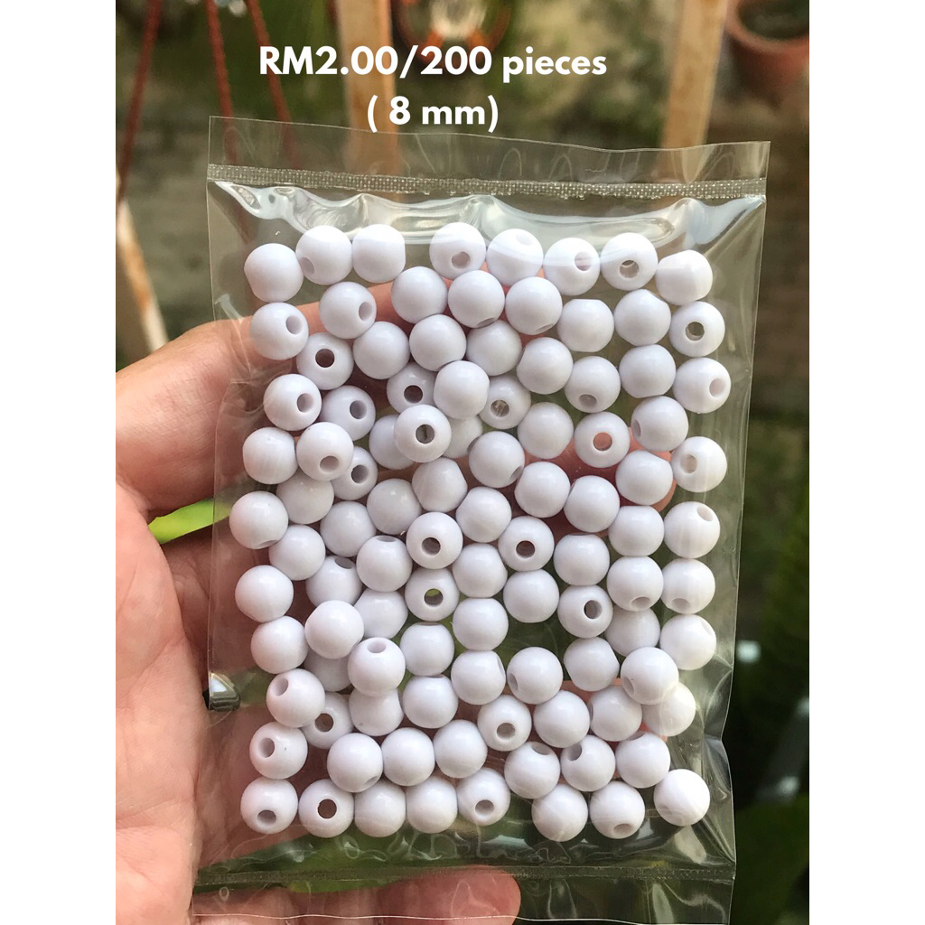 RM2.00/100 kyping : 8mm-002 - Manik - Bead - 8 mm