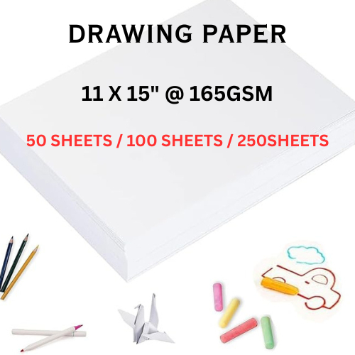 กระดาษวาดรูป 11"x15" 165g 50s 100s 250s Kertas Luisan Drawing