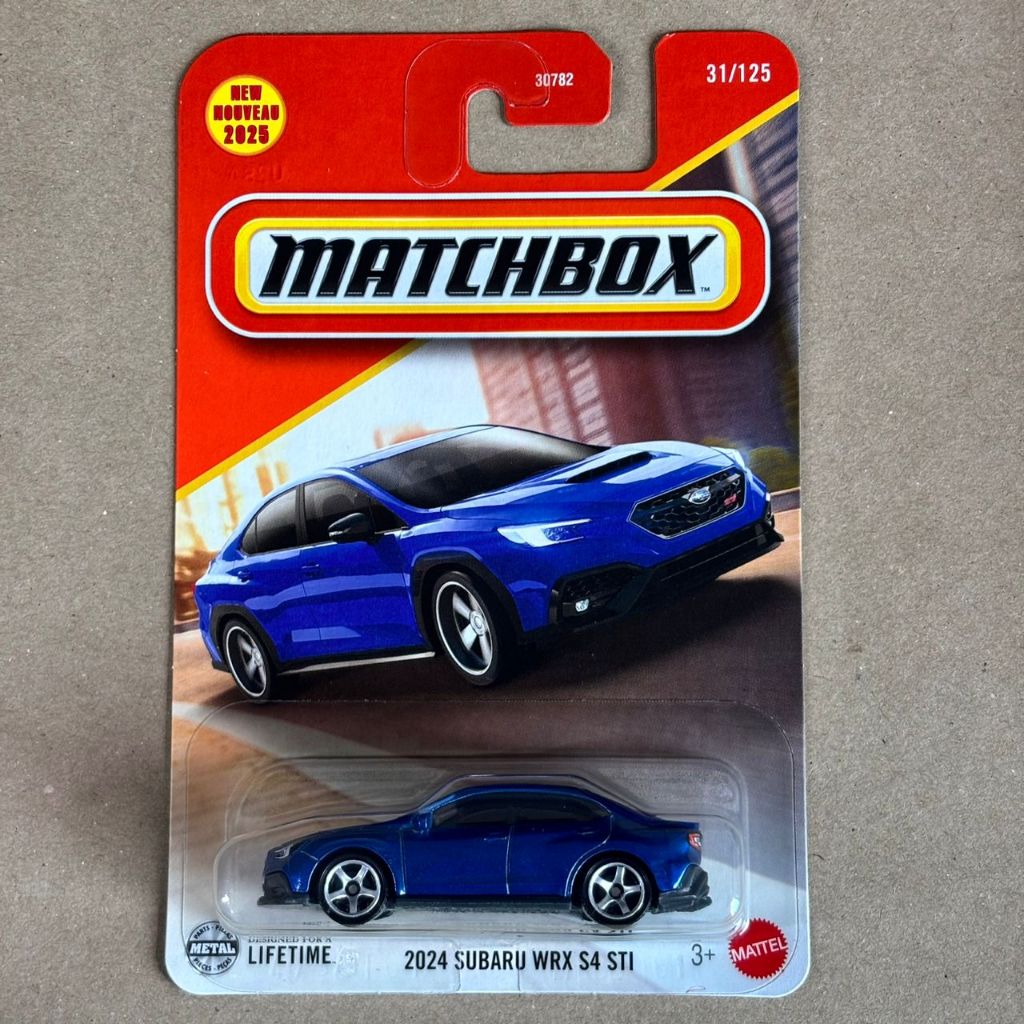 Matchbox 2024 Subaru WRX S4 STI - สีน้ําเงิน ( 31/125 - 2025 ) ใหม่สําหรับ 2025