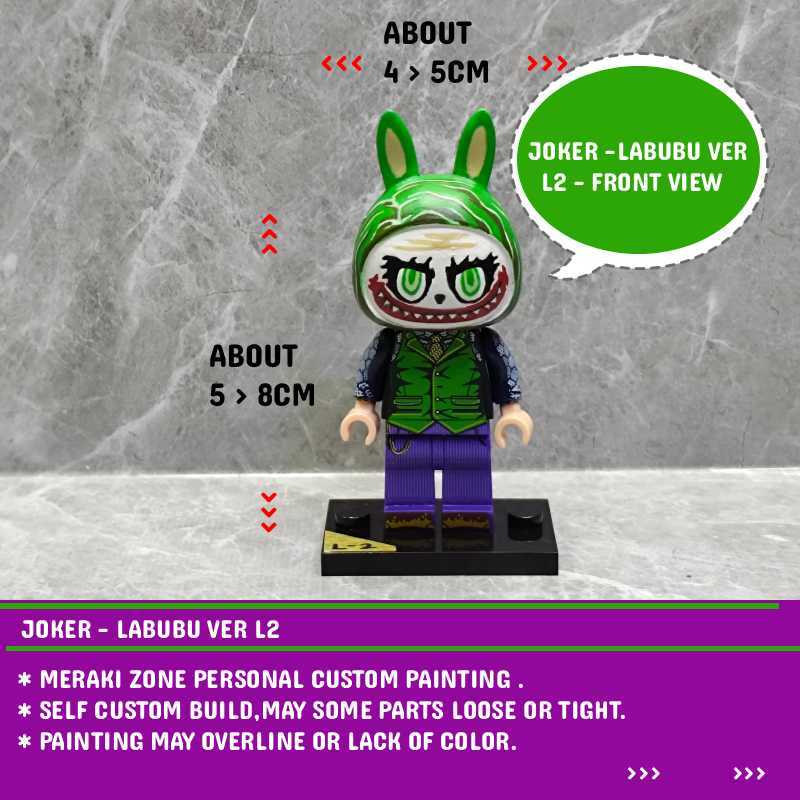 JOKER (Dark Knight)- LABUBU ver.L-2 /Minifigure /Lego & Brick & Block /toy/ collection/ ยอดนิยม