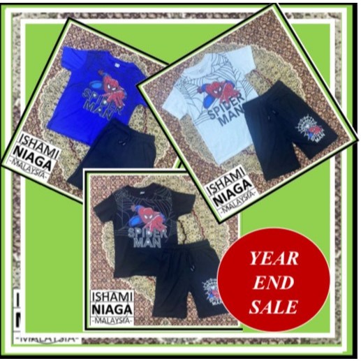 Baju Playset Budak Lelaki 2 Tahun - 8 Tahun, Kids Playset Kids Clothes Short Pants Boy 2 Years - 8 Y