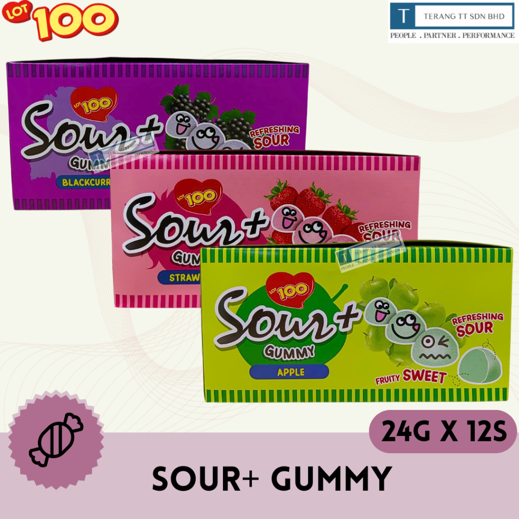 LOT 100 Sour+ Gummy (24g X 12s)