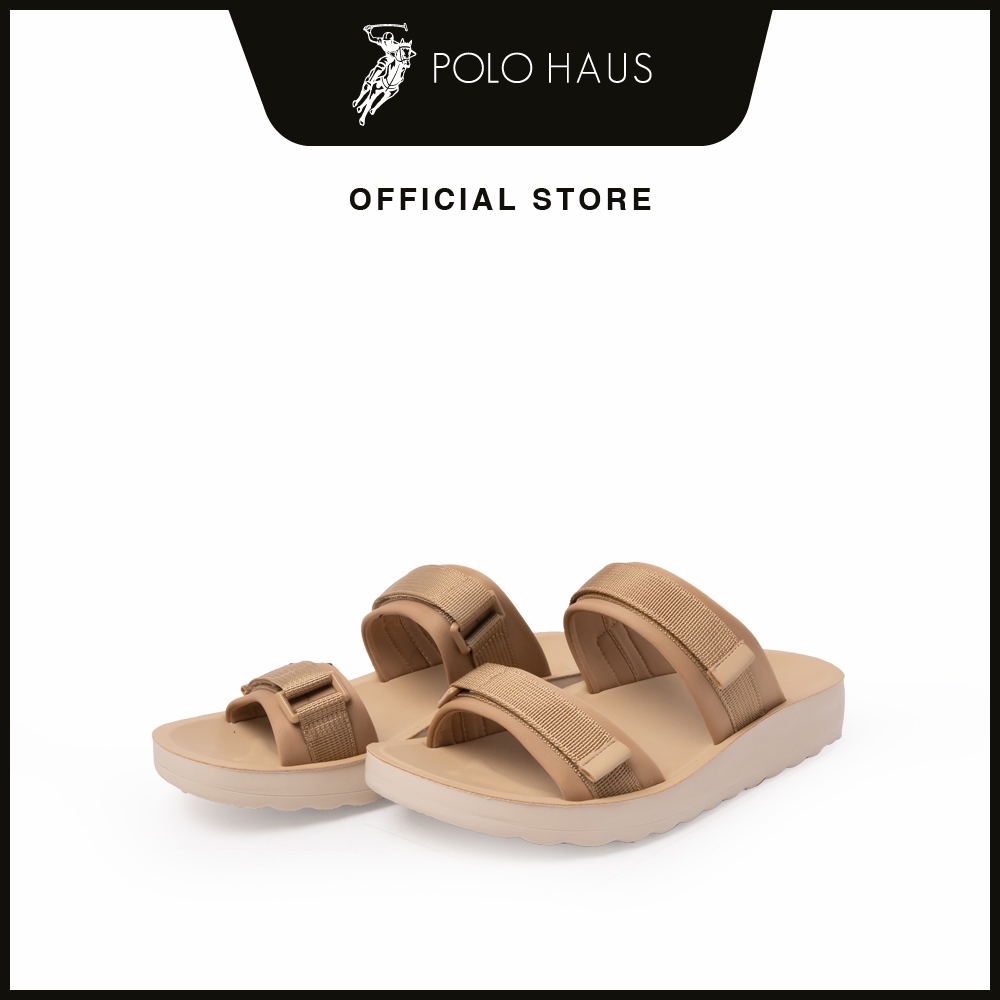 POLO Ladies Tazia Comfort Slip-on Sandals -P92503-DM01SV-52-BEIGE