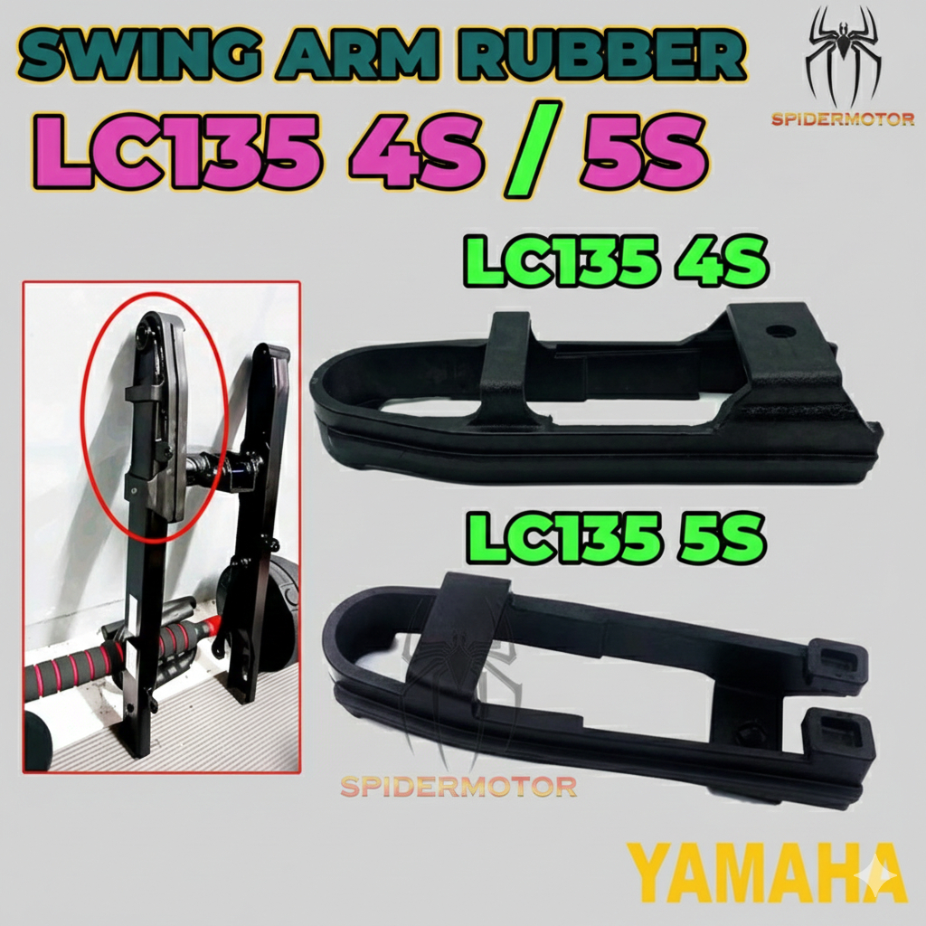 SWING ARM RUBBER GETAH LC135 / LC 135 4S LC135 5S LC135 5SPEED YAMAHA HLY SEAL GUARD CHAIN GUIDE