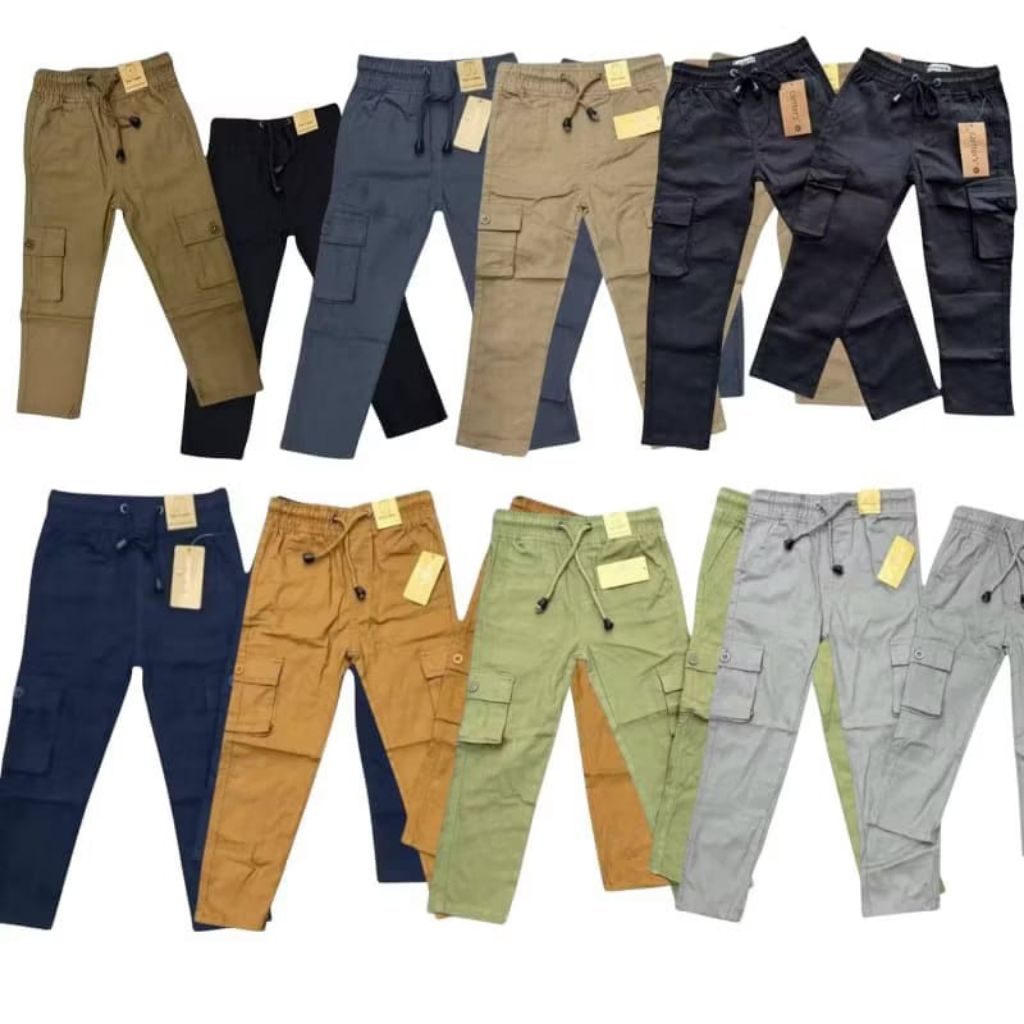 SELUAR BUDAK SIX POCKET CARGO SLACK PANT UNISEX PREMIUM QUALITY COTTON PANT