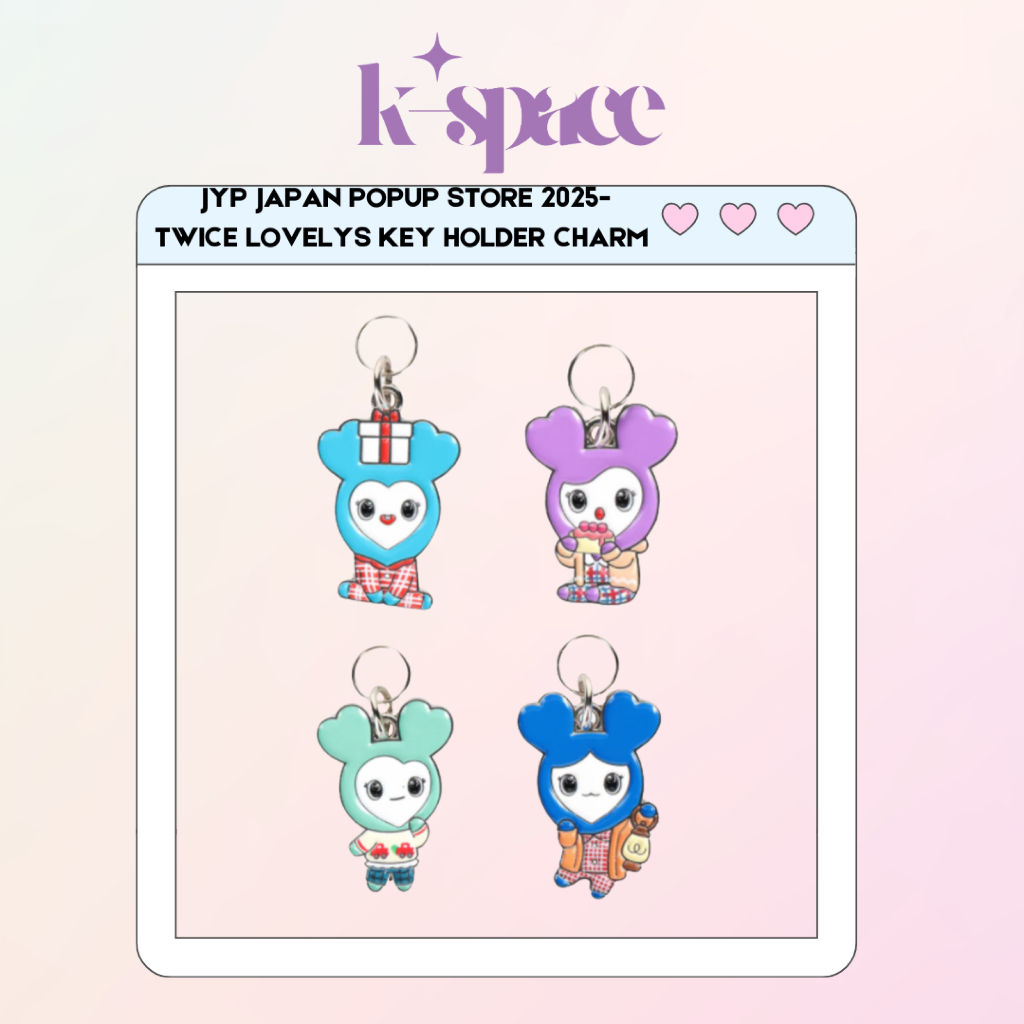 TWICE JAPAN POPUP STORE 2025-TWICE LOVELYS KEY HOLDER CHARM