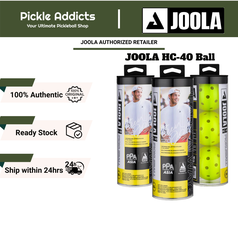 Joola HC-40 Pickleball Joola Ball Box 3 ชิ้น (พร้อมหลอด)