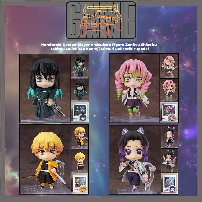 Nendoroid Demon Slayer Articulado รูป Zenitsu Shinobu Muichiro Tokito Mitsuri Kanroji