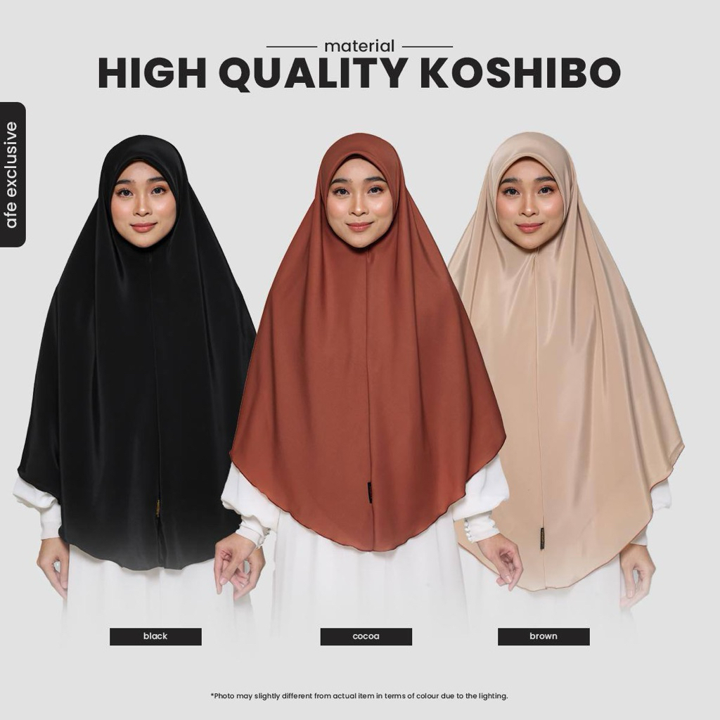 TL NAURAH KOSHIBO (HITAM, COCOA, BROWN)