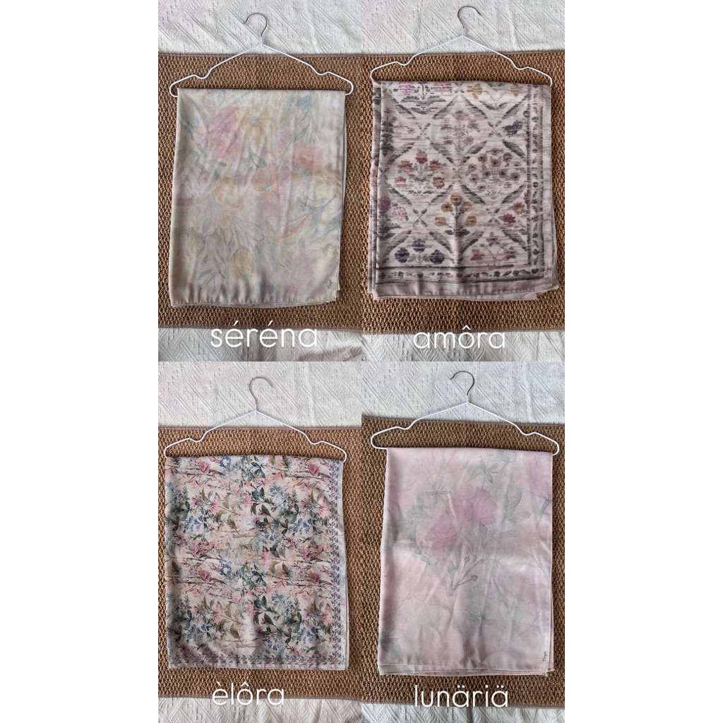 ผ้าคลุมไหล่ผ้าพันคอ Niya พิมพ์ลาย