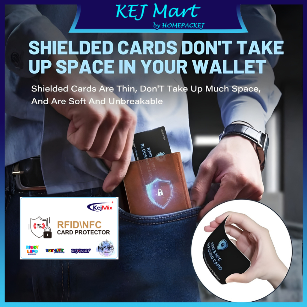 ตัวป้องกันการ์ดธนาคาร 24 ชม. การปิดกั้น RFID สัญญาณ NFC Shield Secure Anti-Theft Contactless Card Bl