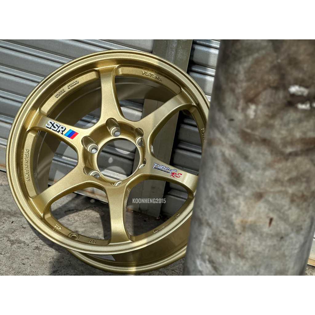 ใหม่ 4x4 OFFROAD ล้อ SSR TYPE-C Sport Rim 18x9.5J 6x139 ET25 GOLD -