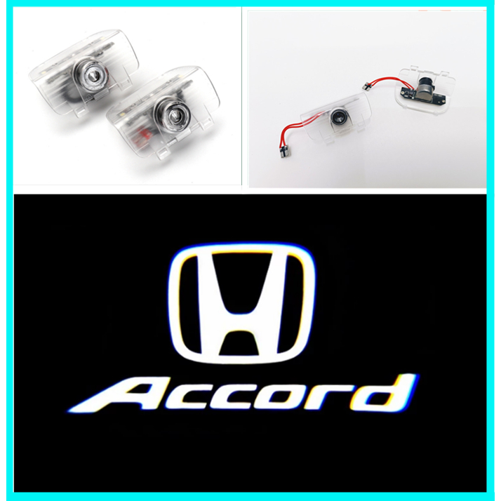 2 X HONDA ACCORD Projection Welcome Light ประตูรถ LED Logo (ACCORD LOGO)