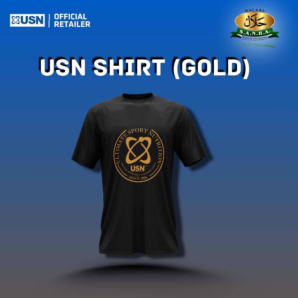 เสื้อยืด USN (ทอง) Baju Sukan
